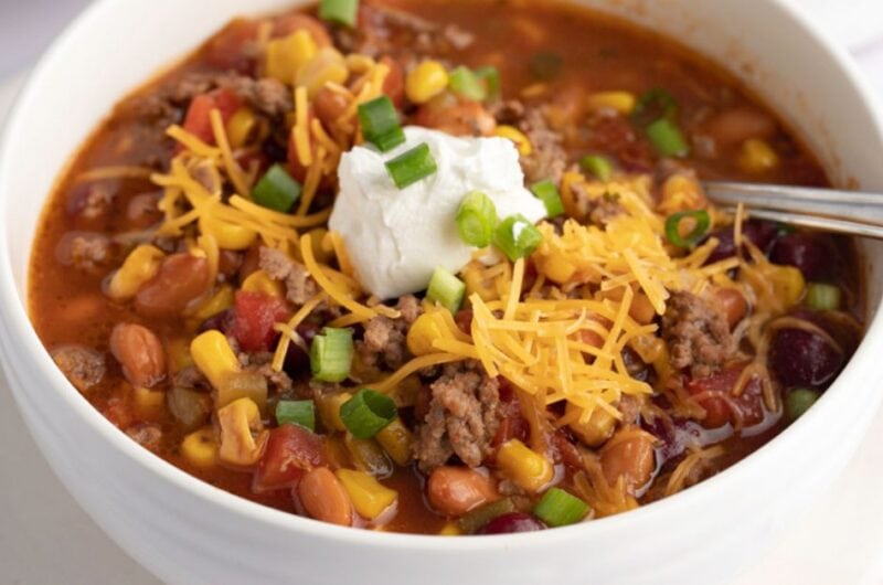 Easy Crockpot Taco Soup Recipe