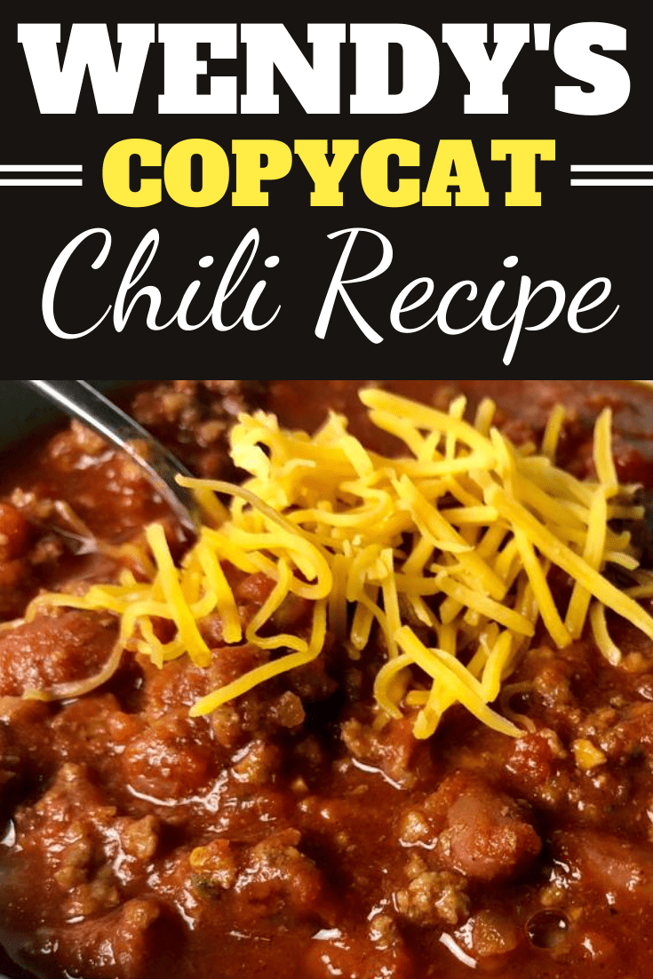 Wendy's Copycat Chili Recipe