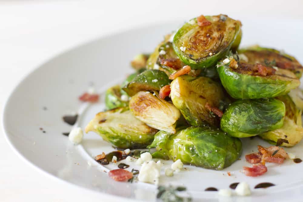 Roasted Brussels Sprouts wit Bacon  Bits