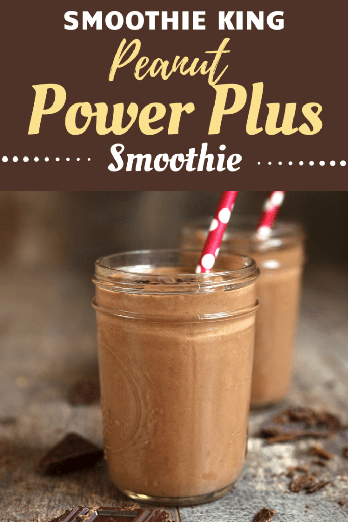 Smoothie King Peanut Power Plus Smoothie