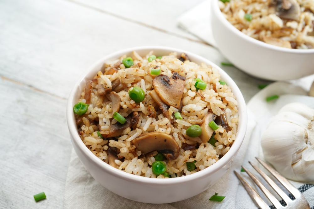 Wild Rice Pilaf With Sauteed Mushrooms