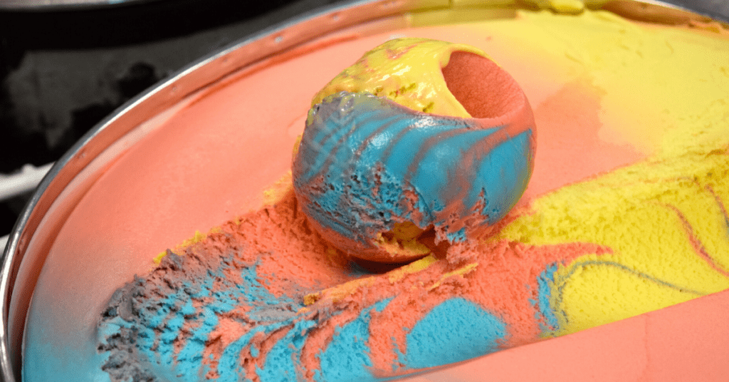 Colorful Superman Ice Cream