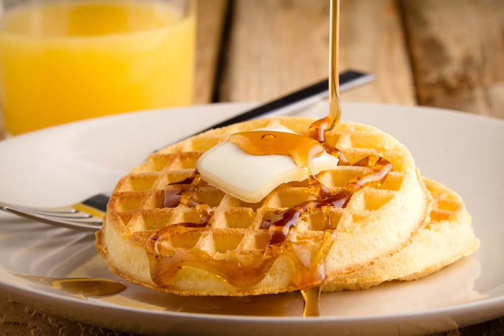 Waffle with Buttermilk Syrup