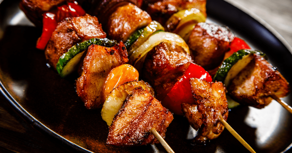 Kabobs on the grill