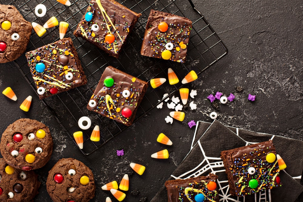 Brownies with Candy Toppings