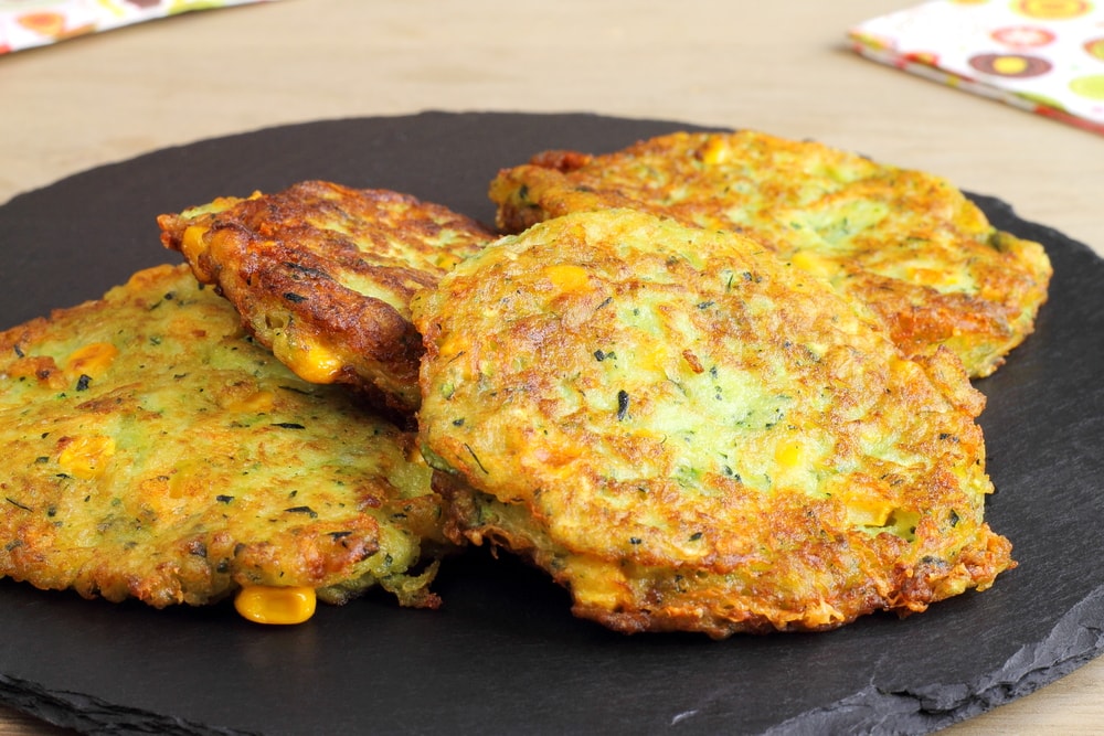 Corn Fritters on a Plate