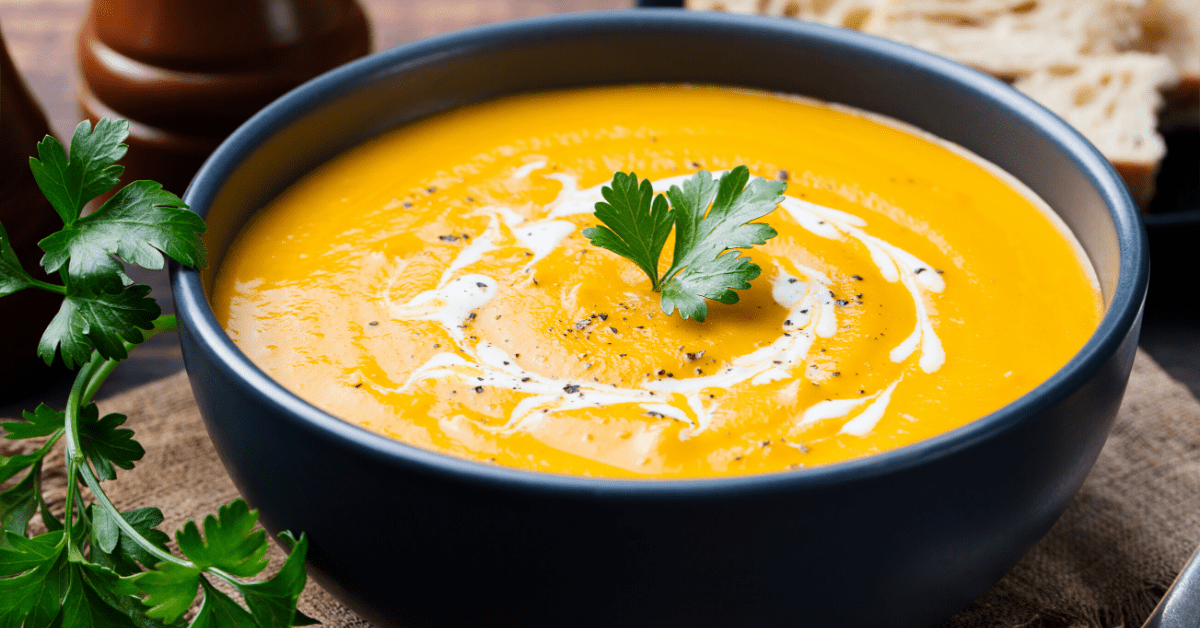 Creamy Pumpkin and Carrot Soup