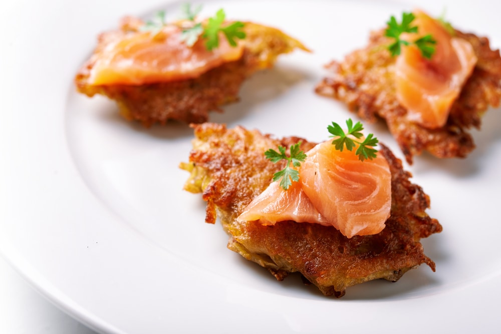 Hash Browns with Smoked Salmon