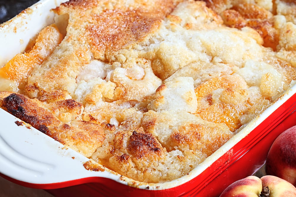 Peach Cobbler Up Close