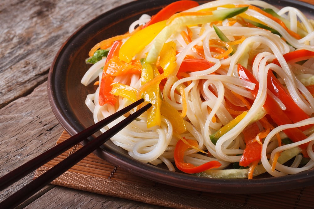Rice Noodles with Carrots
