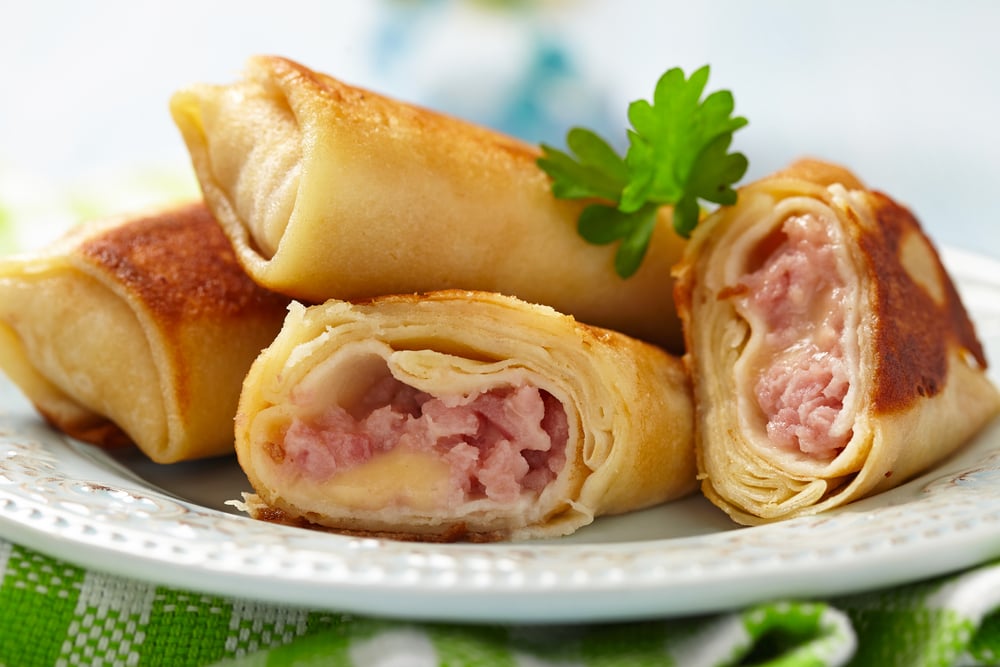 Ham and Cheese Crepes
