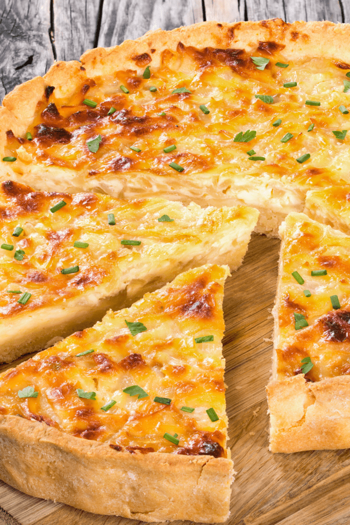 Quiche With Chopped Onions