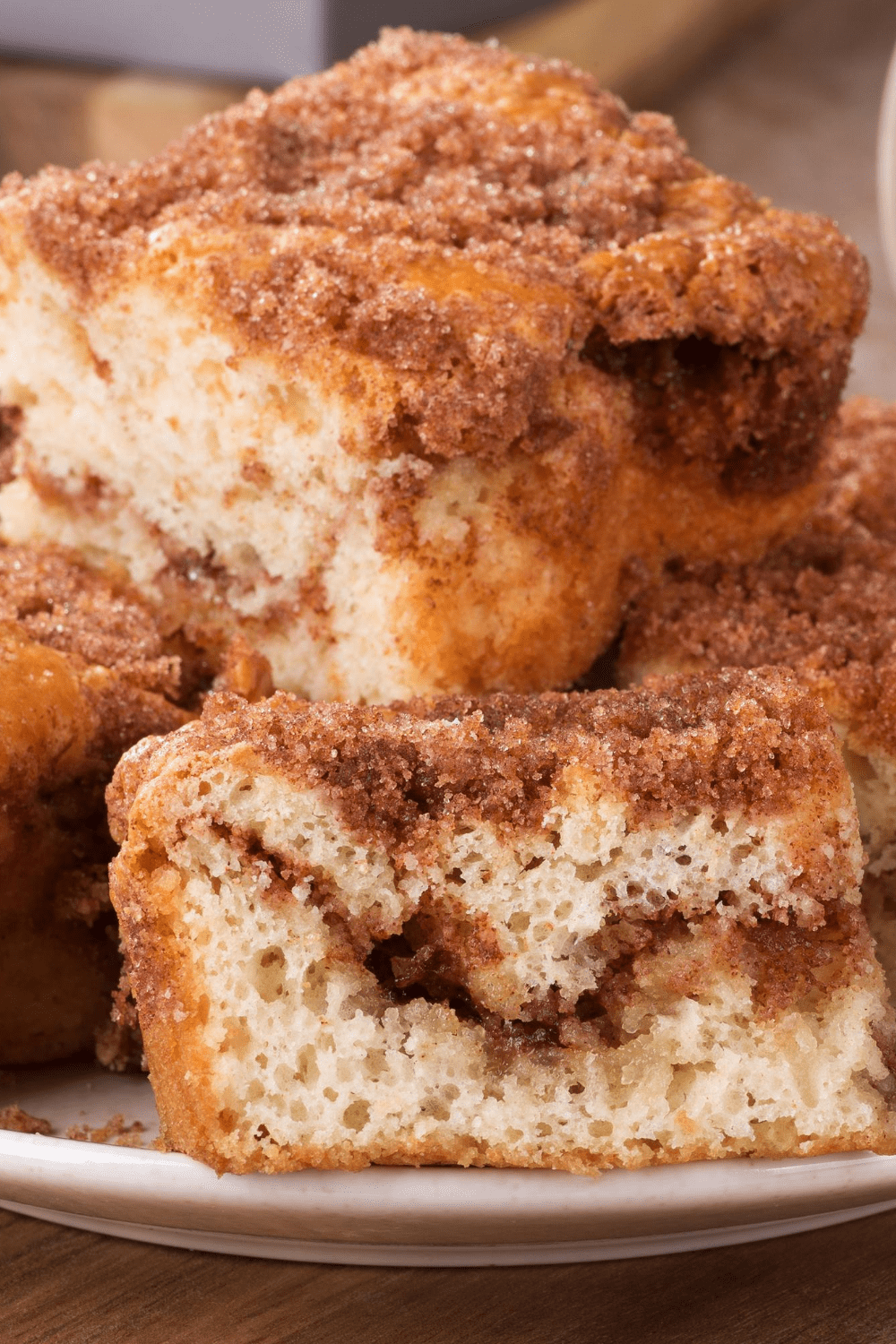 Slices of Bisquick Coffee Cake