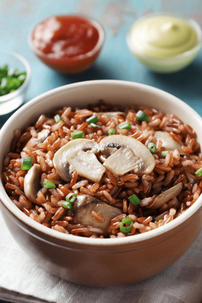 Brown Rice with Mushrooms