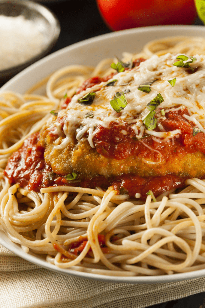 Pasta with Chicken Parmesan