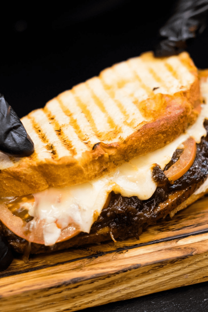 BBQ Pulled Pork Grilled Cheese