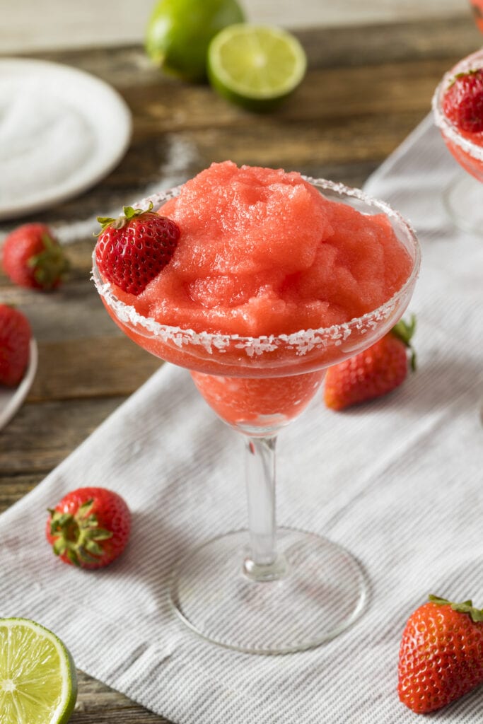 Strawberry Margarita - refreshing and fruity frozen cocktail