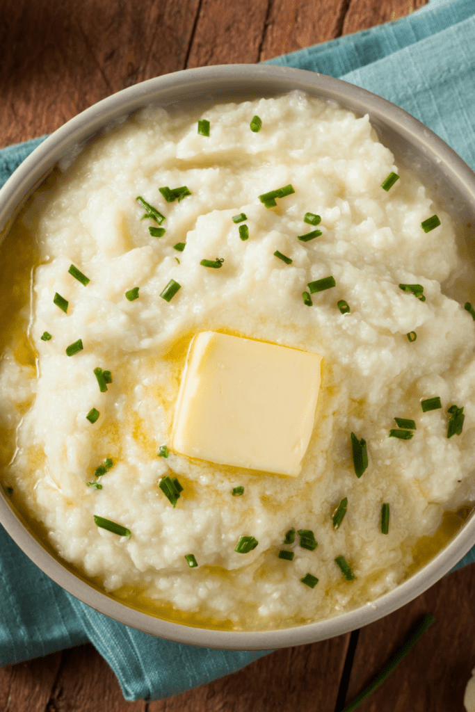 Mashed Cauliflower with Butter