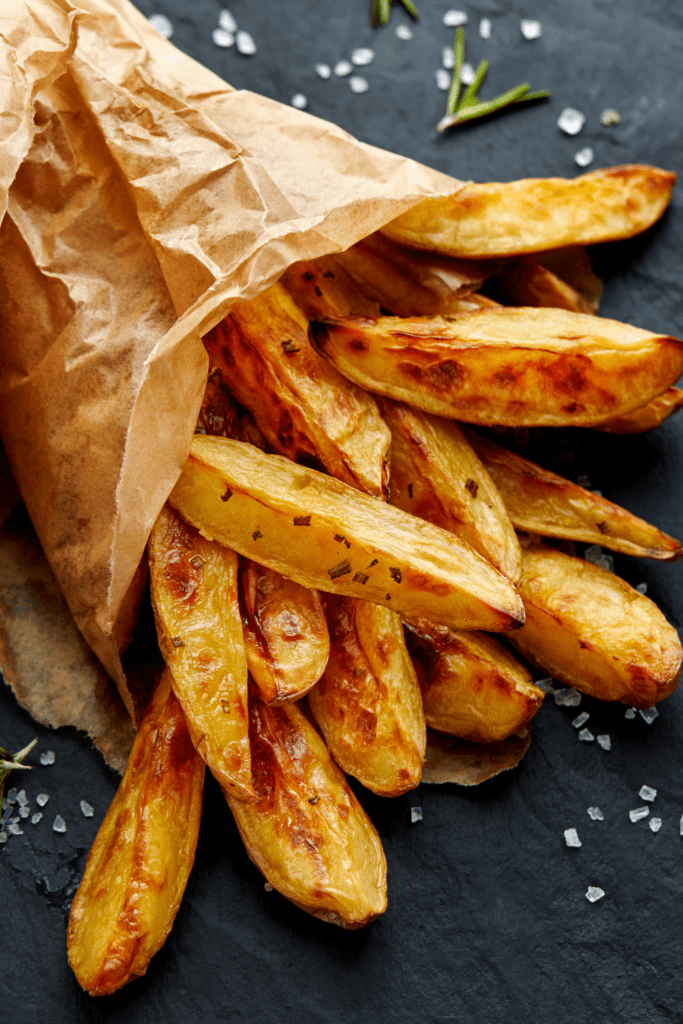 Baked French Fries with Salt