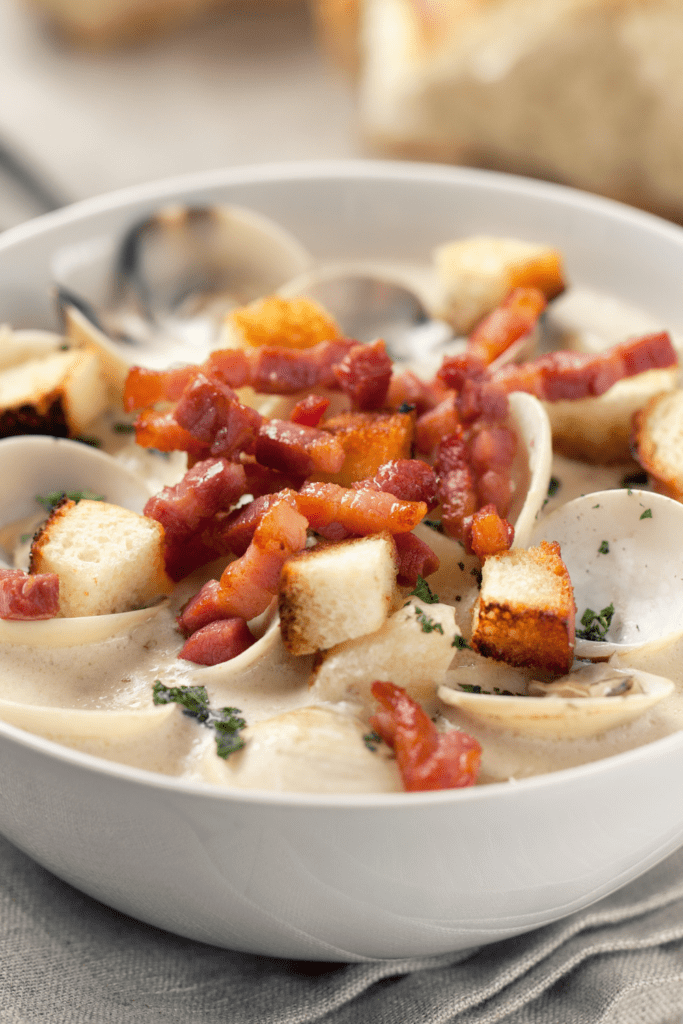 Clam Chowder with Bacon