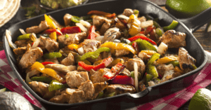 Homemade Chicken Fajitas with Vegetables