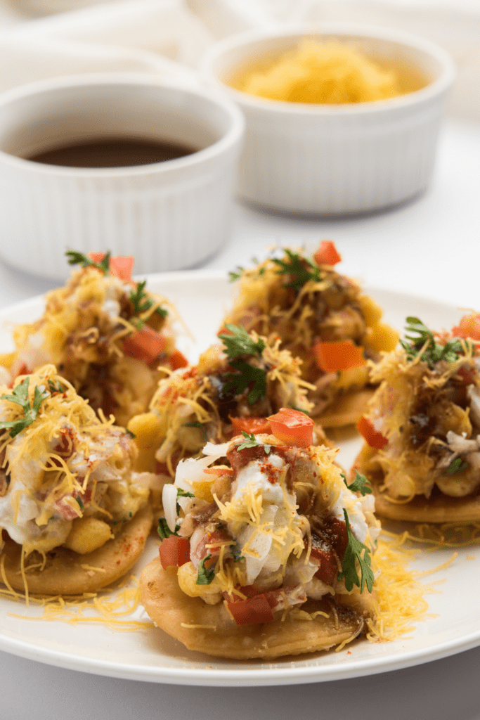 Indian Snack Papri Chat