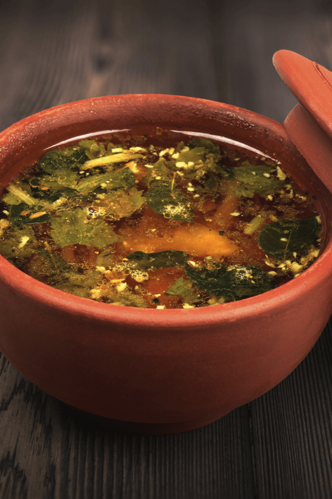 South Indian Rasam in a Bowl