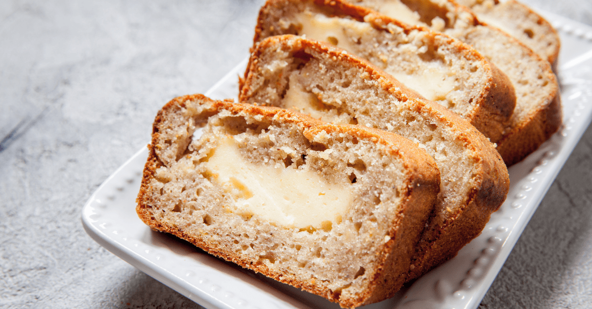 Banana Bread with Cream Cheese Filling