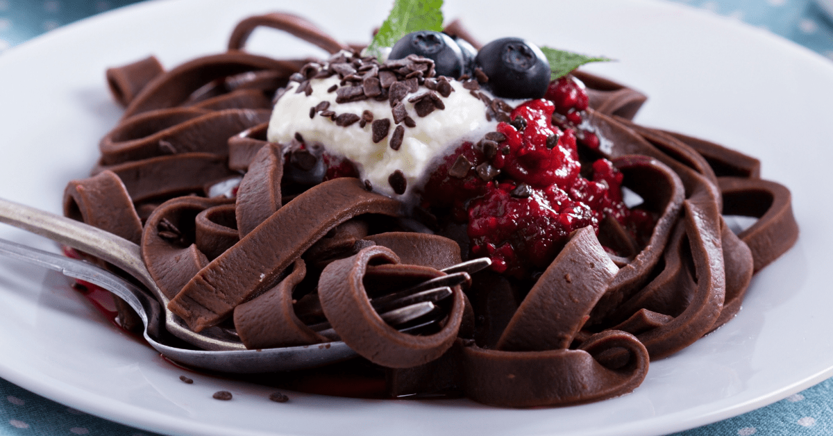 Homemade Chocolate Pasta