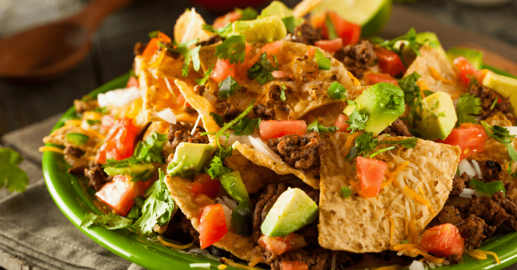 Loaded Beef and Cheese Nachos