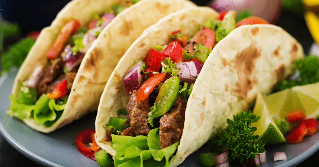 Mexican Beef Taco with Veggies