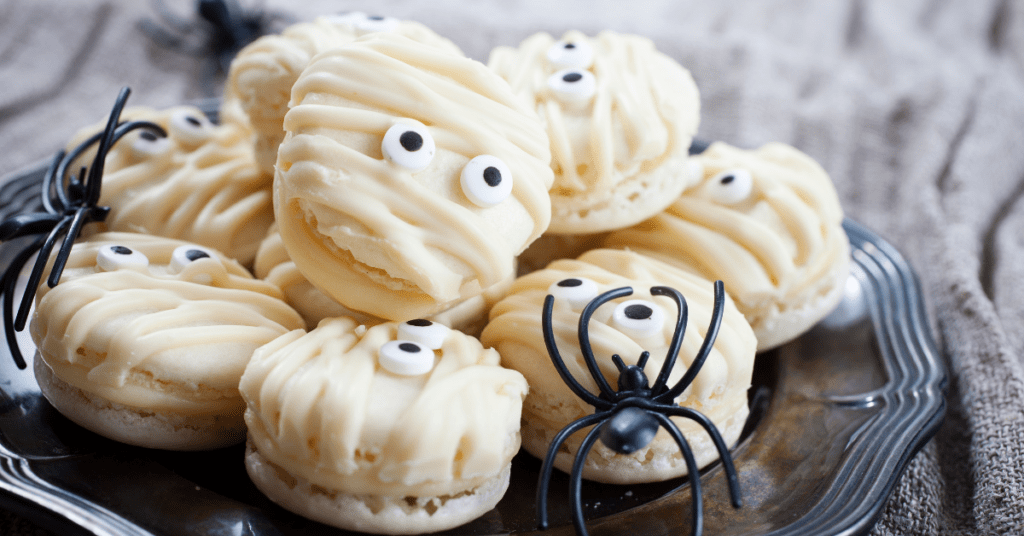 Halloween Desserts - Mummy Oreo Cookies