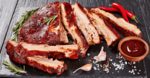 Smoked BBQ Ribs with Tomato Sauce