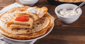 Traditional Russian Crepes Blini