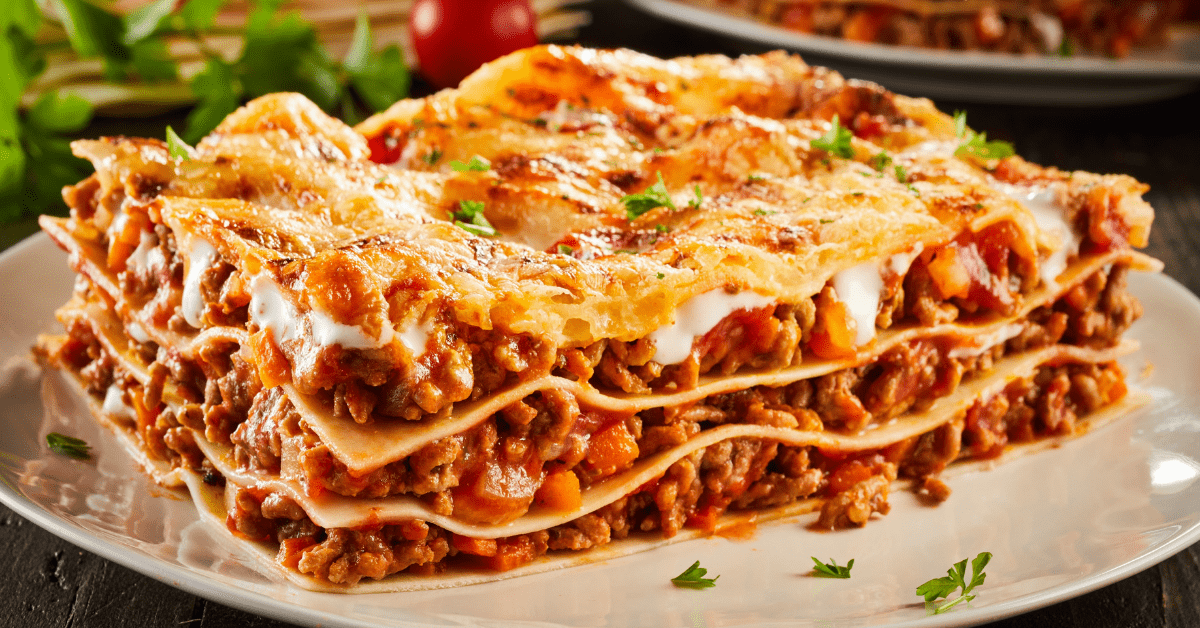 Homemade Ground Beef Lasagna