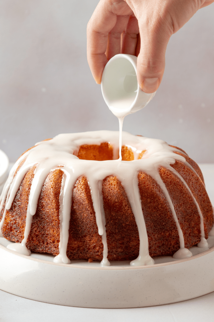 Bundt Cake Poured with Icing