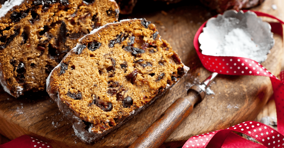 Homemade Cake with Raisins and Walnuts