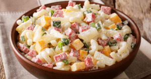 Pasta Salad with Ham and Pineapple