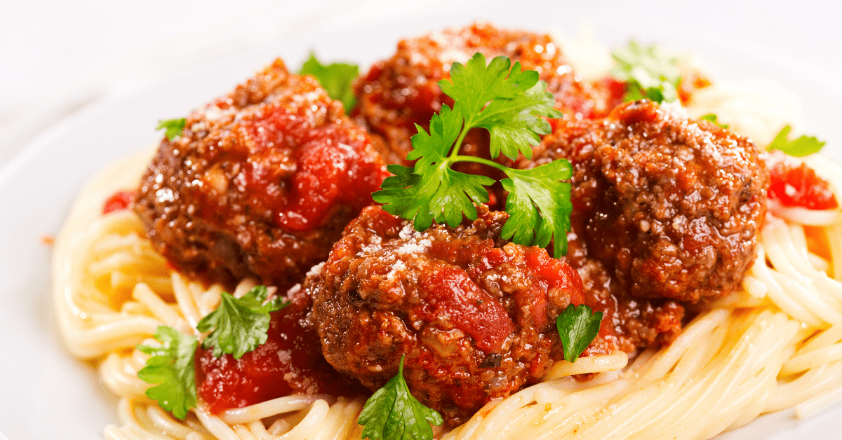 Savory Pasta and Meatballs