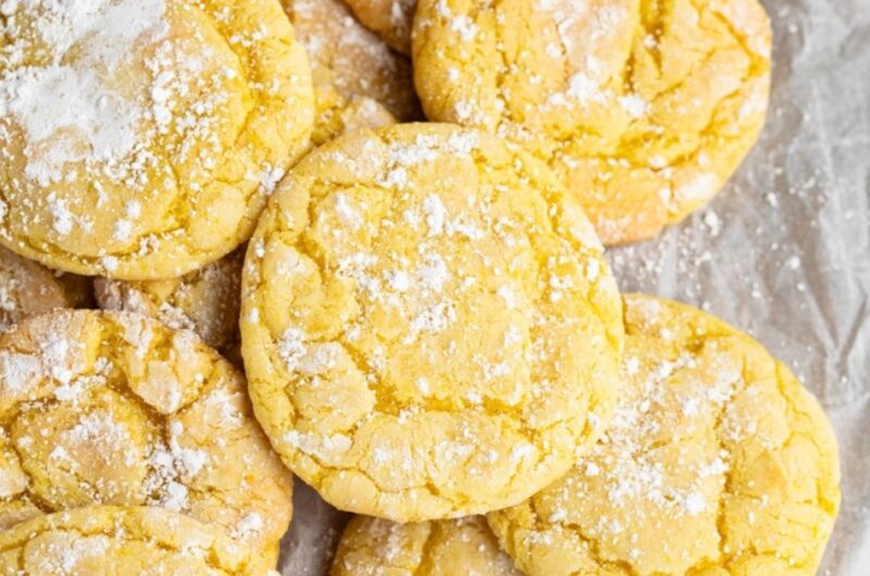 Lemon Cake Mix Cookies