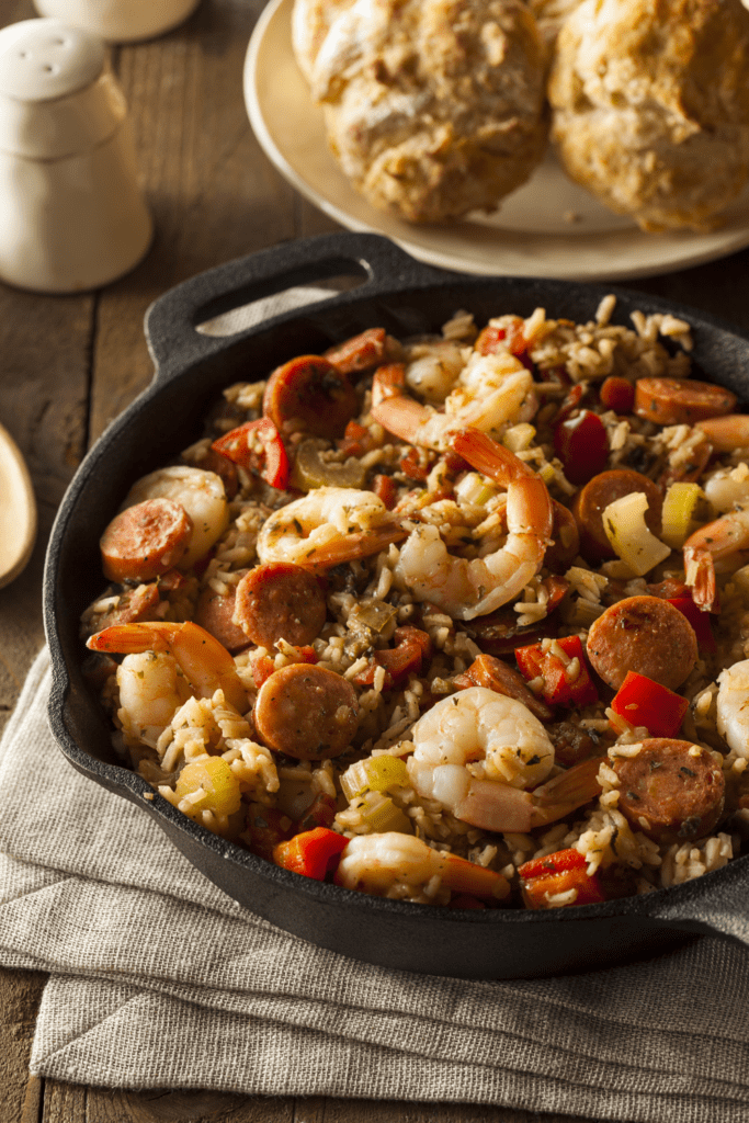 Cajun Jambalaya in a Skillet