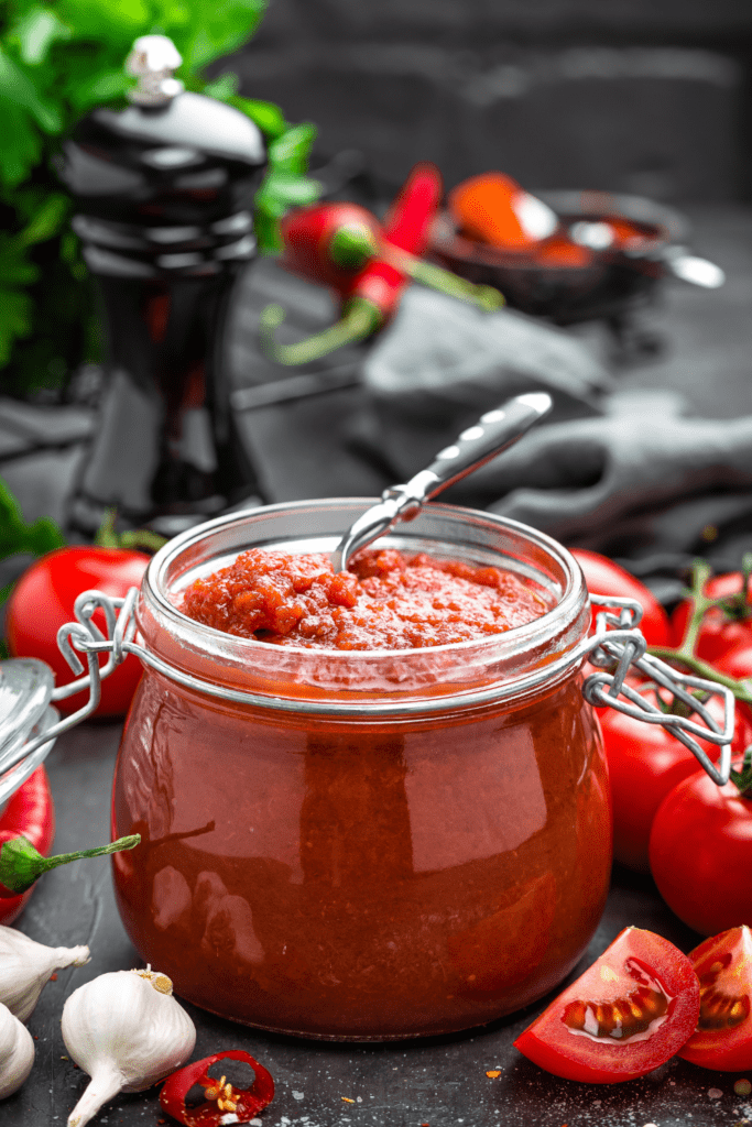 Homemade Hot Sauce in a Small Container