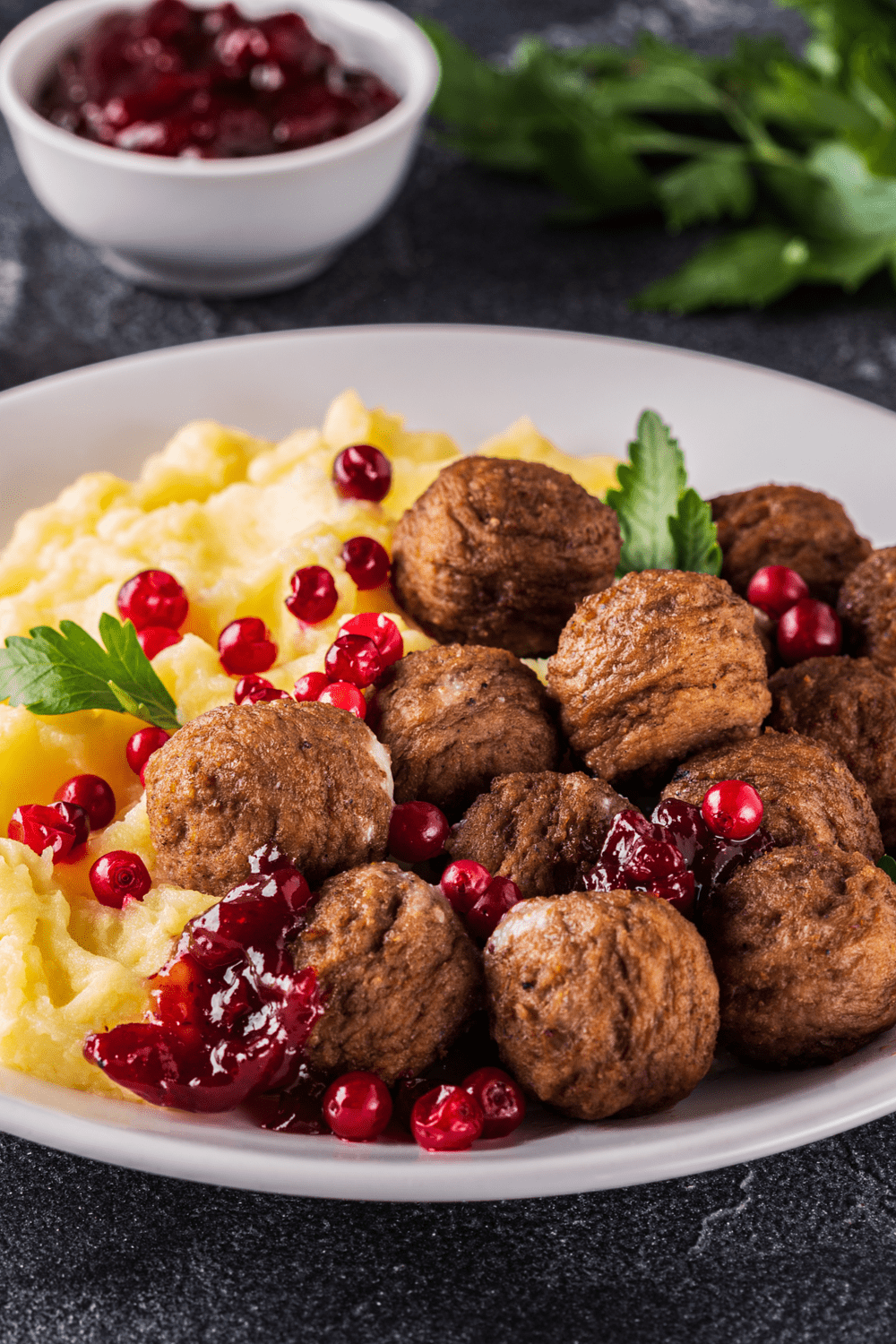 Swedish Meatballs with Lingonberry Sauce