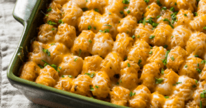 Tater Tot Casserole with Beef and Cheese