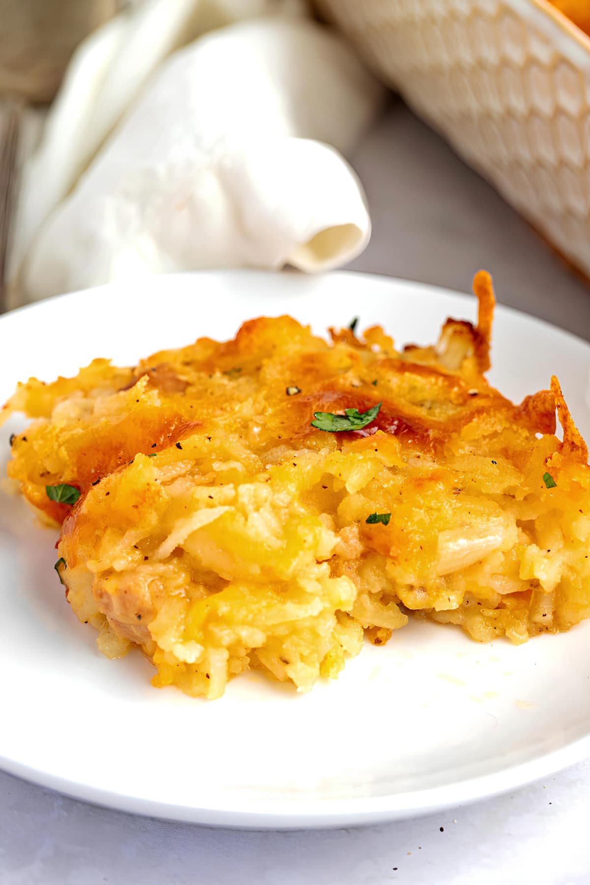 A Piece of Cracker Barrel Hashbrown Casserole