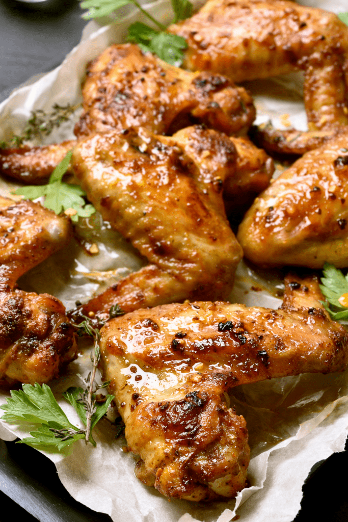 Baked chicken wings