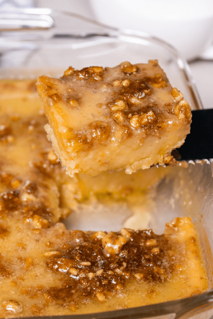 Homemade Granny Cake with Walnuts and Caramelized Sugar