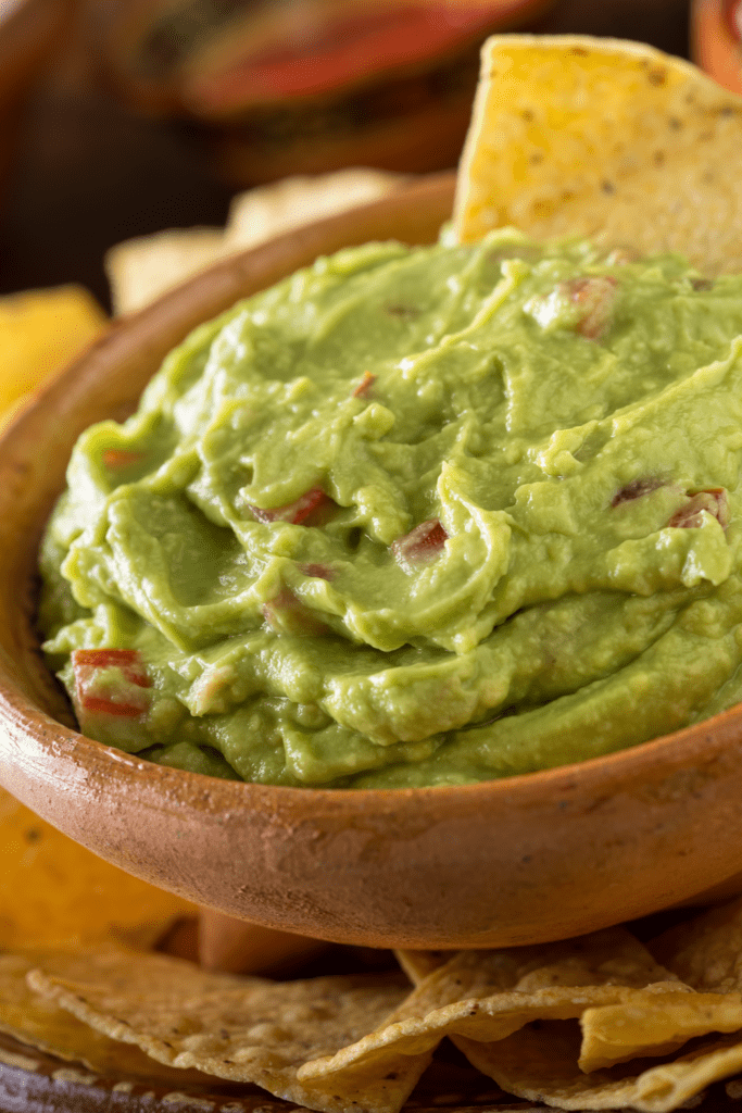 Homemade Guacamole with Tortilla Chips