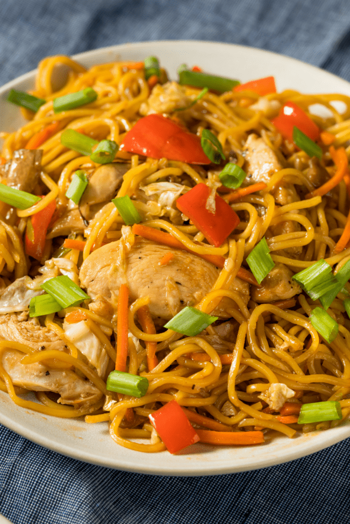 Homemade Japanese Yakisoba Chicken