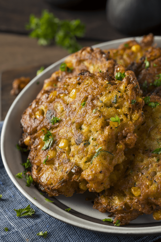 Homemade Vegan Thai Corn Fritters